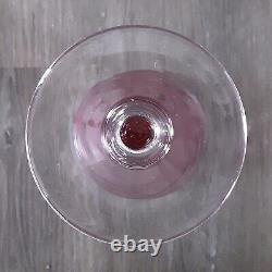 SET 6 THEREISENTHAL Crystal F. SCHMIDT GARDA Rose Swirl 8 Water Wine Goblets