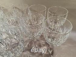 SET OF 12 Waterford 7 CRYSTAL KILDARE CLARET WINE GLASSES Plain Base