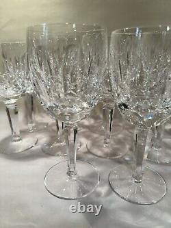 SET OF 12 Waterford 7 CRYSTAL KILDARE CLARET WINE GLASSES Plain Base