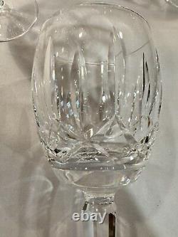 SET OF 12 Waterford 7 CRYSTAL KILDARE CLARET WINE GLASSES Plain Base