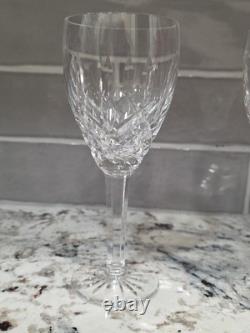 SET OF 2 Waterford Crystal Araglin Platinum Wine Glass 7 H