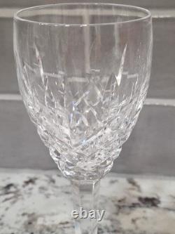 SET OF 2 Waterford Crystal Araglin Platinum Wine Glass 7 H