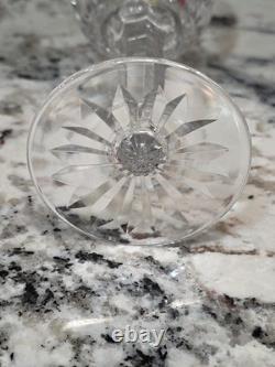 SET OF 2 Waterford Crystal Araglin Platinum Wine Glass 7 H