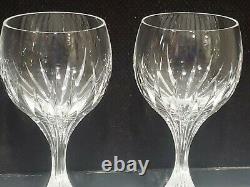 SET OF 4 BACCARAT France MASSENA Crystal 6-3/8 Wine Glasses