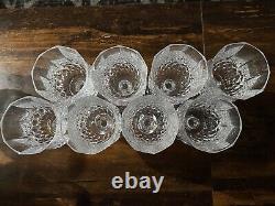 SET OF 8 CRISTAL D'ARQUES PARIS WINE GLASSES ELEGANT CRYSTAL- 7 1/8 Tall