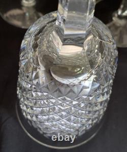 SET OF 9 WATERFORD CUT CRYSTAL WINE Water Goblet Glass ALANA PATTERN 7 8 oz