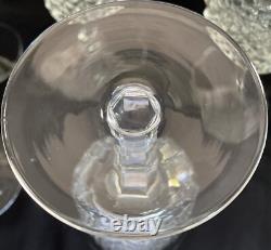 SET OF 9 WATERFORD CUT CRYSTAL WINE Water Goblet Glass ALANA PATTERN 7 8 oz