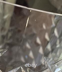 SET OF 9 WATERFORD CUT CRYSTAL WINE Water Goblet Glass ALANA PATTERN 7 8 oz