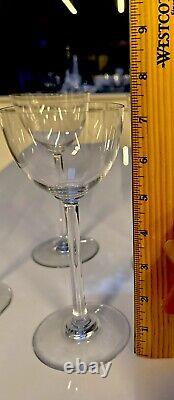 SET OF FOUR Baccarat RHINE WiNE Glasses Model Perfection Clear Crystal 7&3/8 H