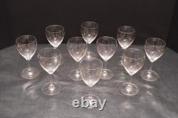 SET of 10 Baccarat France Crystal White Wine Goblets Glasses Chambolle 5 Tall SET of 10 Baccarat France Crystal White Wine Goblets Glasses Chambolle 5 Tall