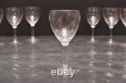SET of 10 Baccarat France Crystal White Wine Goblets Glasses Chambolle 5 Tall SET of 10 Baccarat France Crystal White Wine Goblets Glasses Chambolle 5 Tall