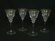 SET of 4 VINTAGE 70's GUCCI WINE GLASSES with GOLD TONE RIM 8 H