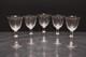 SET of 5 Lalique Crystal Beaugency Port Wine Glasses Goblets Stemware