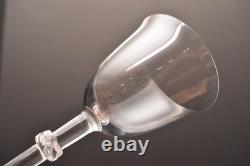 SET of 5 Lalique Crystal Beaugency Port Wine Glasses Goblets Stemware