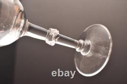 SET of 5 Lalique Crystal Beaugency Port Wine Glasses Goblets Stemware