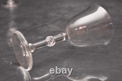 SET of 5 Lalique Crystal Beaugency Port Wine Glasses Goblets Stemware