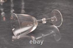 SET of 5 Lalique Crystal Beaugency Port Wine Glasses Goblets Stemware