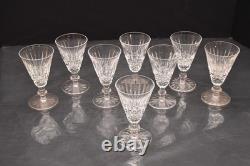 SET of 8 Waterford Crystal Tramore Sherry Wine Glasses Goblets Stemware 4.5
