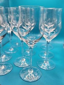 SIGNED Tiffany & Co. Set of 11 CORDIALS Crystal Clear Sherry Wine Glasses WOW