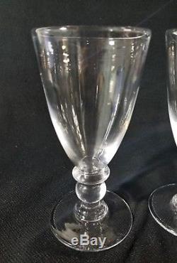 SIMON PEARCE HARTLAND WINE WATER GLASSES SET OF TWO 7 1/2 Tall