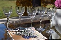 SIP IN ELEGANCE! 5 Vintage Gold Rimmed CRYSTAL Wine Glasses Mikasa, 1990's