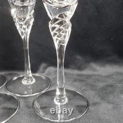 SPIEGELAU Crystal Wine Glasses 1985 Retired GISELLE PARTY Pattern Set Of 8