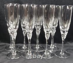 SPIEGELAU Crystal Wine Glasses 1985 Retired GISELLE PARTY Pattern Set Of 8