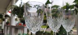 ST. LOUIS CRYSTAL MASSENET CLEAR CUT 6 BURGUNDY WINE Or WATER GLASSES SET OF 3