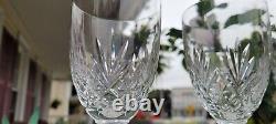 ST. LOUIS CRYSTAL MASSENET CLEAR CUT 6 BURGUNDY WINE Or WATER GLASSES SET OF 3