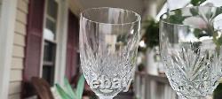 ST. LOUIS CRYSTAL MASSENET CLEAR CUT 6 BURGUNDY WINE Or WATER GLASSES SET OF 3