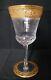 ST. LOUIS CRYSTAL Thistle 7 Burgundy Wine Water Goblet Open Bandfoot