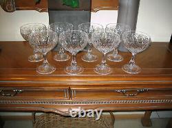 STUART CRYSTAL CHURCHILL PATTERN WINE GLASSES 7 Available