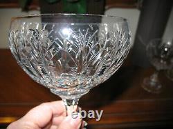 STUART CRYSTAL CHURCHILL PATTERN WINE GLASSES 7 Available