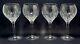 STUART Crystal Manhattan Wine Glasses 7¼ Set Of 4 Marked Discontinued Pattern