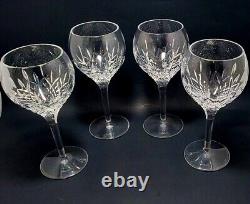 STUART Crystal Manhattan Wine Glasses 7¼ Set Of 4 Marked Discontinued Pattern