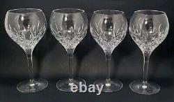 STUART Crystal Manhattan Wine Glasses 7¼ Set Of 4 Marked Discontinued Pattern