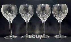 STUART Crystal Manhattan Wine Glasses 7¼ Set Of 4 Marked Discontinued Pattern