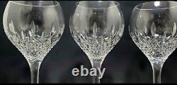 STUART Crystal Manhattan Wine Glasses 7¼ Set Of 4 Marked Discontinued Pattern