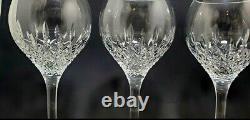 STUART Crystal Manhattan Wine Glasses 7¼ Set Of 4 Marked Discontinued Pattern