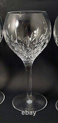 STUART Crystal Manhattan Wine Glasses 7¼ Set Of 4 Marked Discontinued Pattern