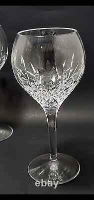 STUART Crystal Manhattan Wine Glasses 7¼ Set Of 4 Marked Discontinued Pattern