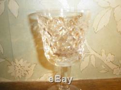 STUNNING Waterford crystal ALANA SET of 6 PORT/WINE GLASSES 4.25