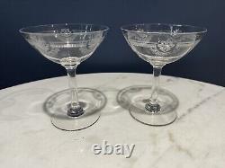 Saint Louis Crystal Glasses Manon Pattern