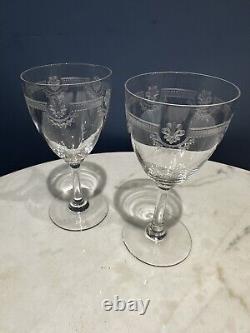 Saint Louis Crystal Glasses Manon Pattern