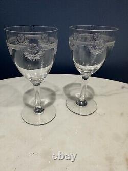 Saint Louis Crystal Glasses Manon Pattern