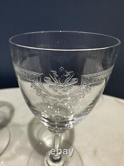 Saint Louis Crystal Glasses Manon Pattern