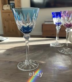 Saint Louis France Cristal Roemer Model Provence Goblet in Aqua