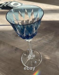 Saint Louis France Cristal Roemer Model Provence Goblet in Aqua