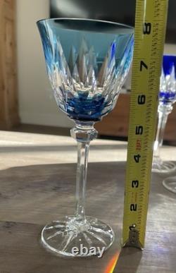 Saint Louis France Cristal Roemer Model Provence Goblet in Aqua