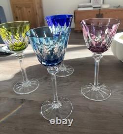 Saint Louis France Cristal Roemer Model Provence Goblet in Aqua